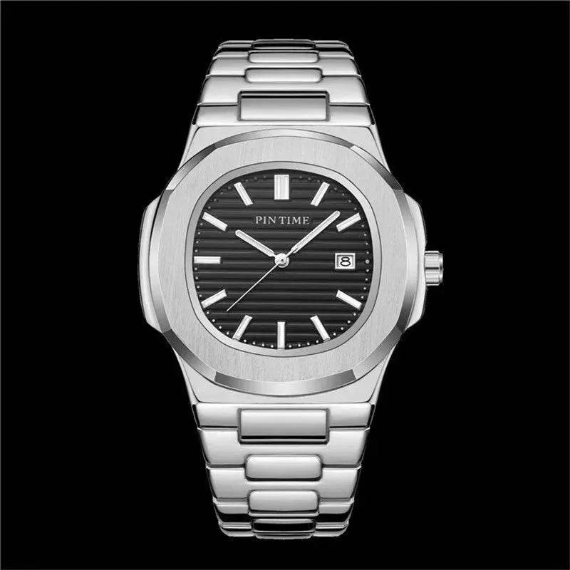 Quartz Watch Calendar Waterproof Luminous Steel Band Watch - Velora