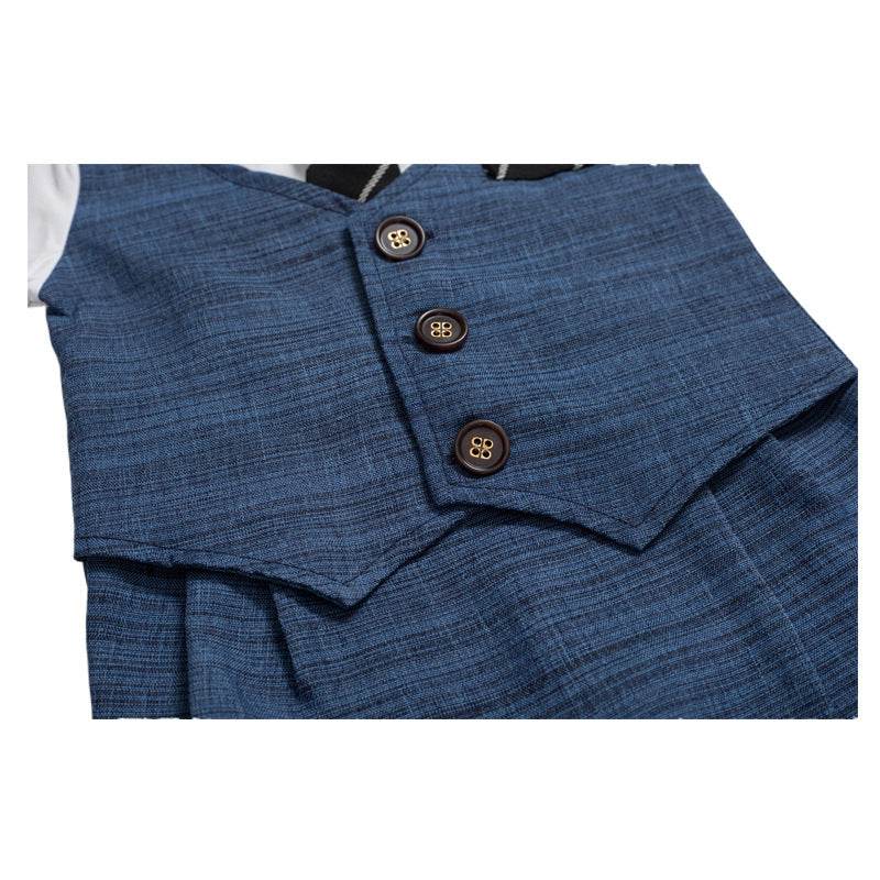 Summer New Baby Boy Jumpsuit Boys Gentleman Baby Children's Clothing - Velora