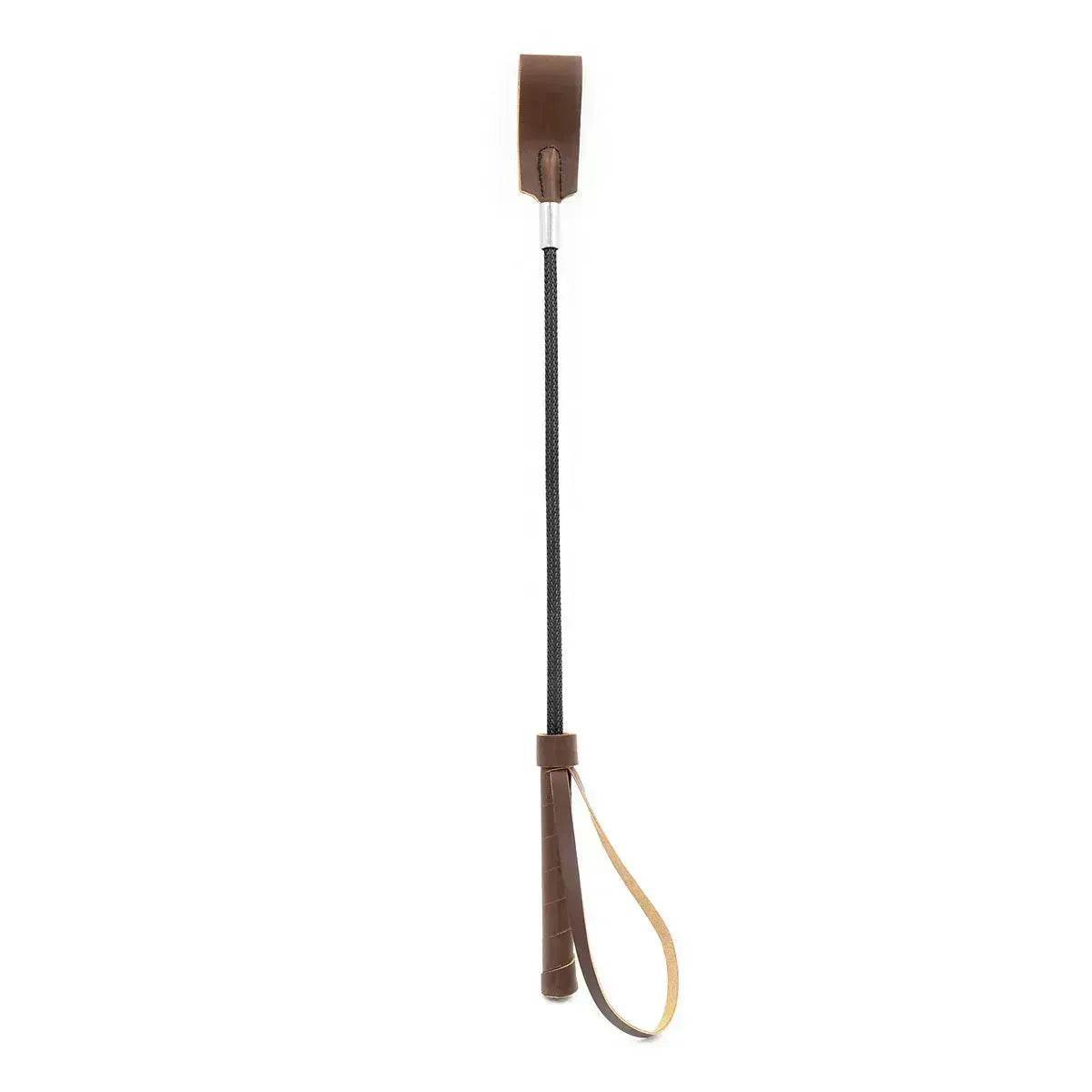 BDSM PU Leather Whip BDSM Spanking Paddles Horse Whip Slave Bondage Restraints Toy - Velora