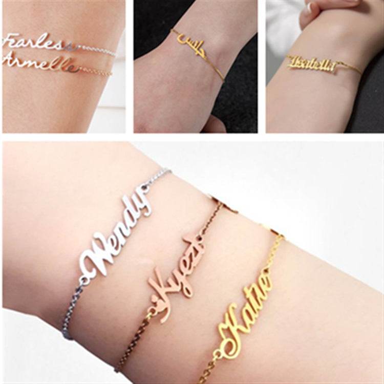 Summer Personalized Custom Name Anklets For Women Stainless Steel Cable Chain Gold Colour Sandy Beach Exquisite Jewelry Present - Velora