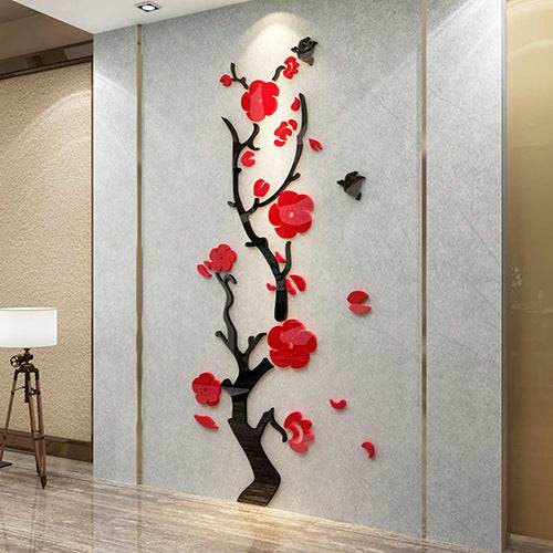 Plum Blossom Porch Decoration Wall Stickers Decals - Velora