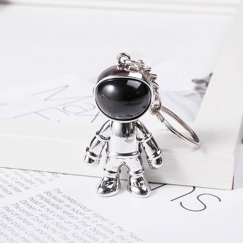 Korean Hip Hop Fashion Cross Spaceman Necklace Keychain - Velora