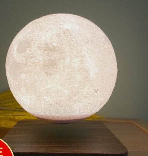 Magnetic Levitation Table Lamp Moon Light 3D Printing Planet Night Light - Velora
