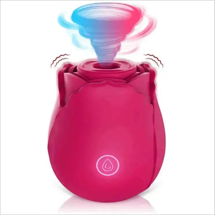 Rose Sec Sucking Tongue Licking Vibrating Toy Rose Toy for Women - Velora