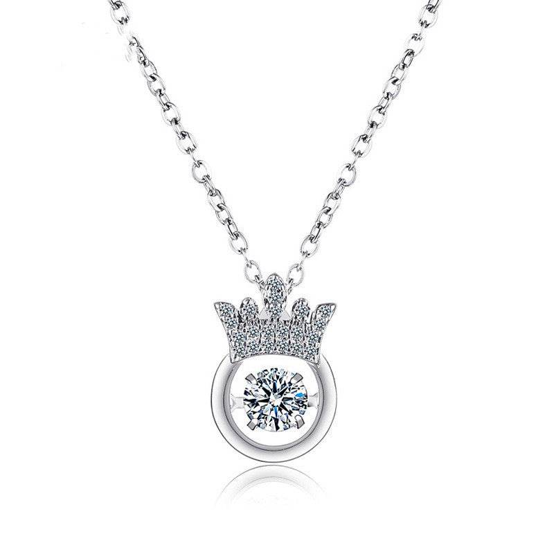 Crown Smart Necklace Korean Girls All-match - Velora