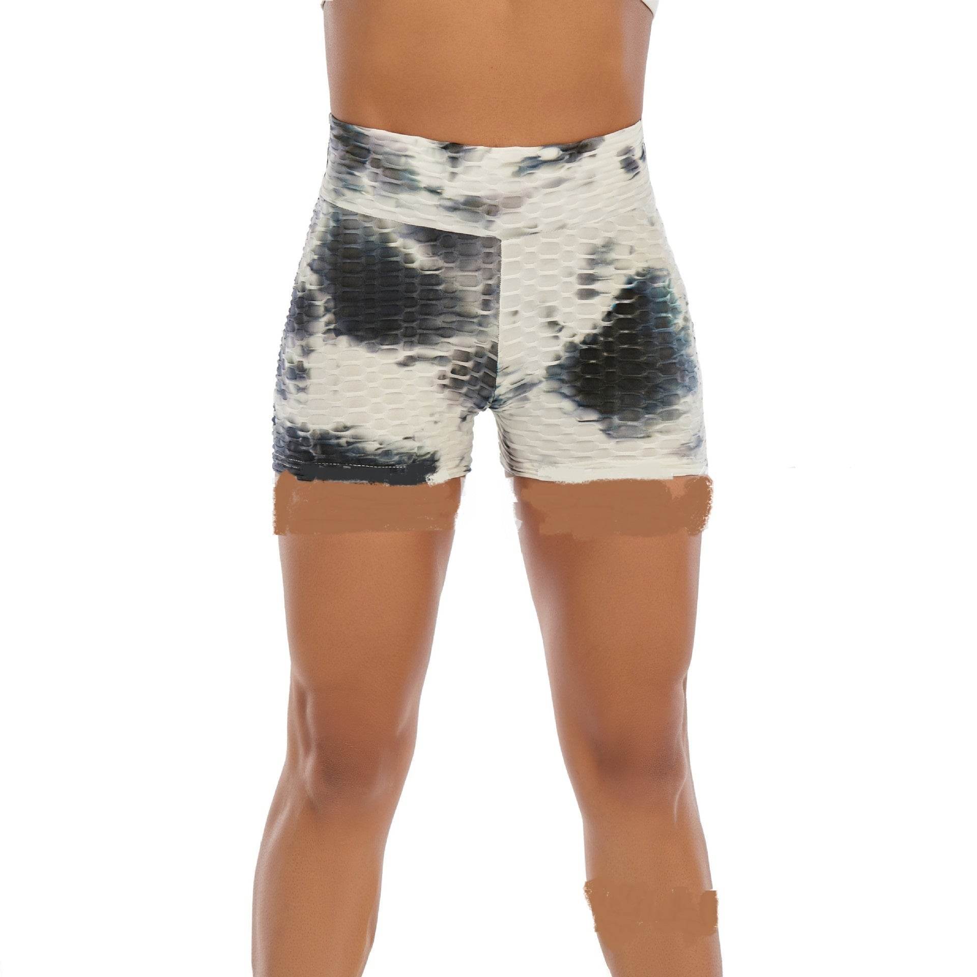 Carrying Ink Flower Slimming Breathable Sports Fitness Yoga Pants - Velora