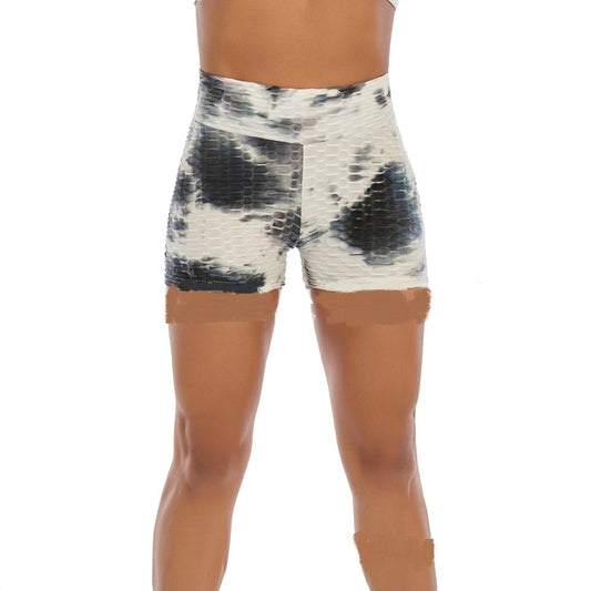 Carrying Ink Flower Slimming Breathable Sports Fitness Yoga Pants - Velora