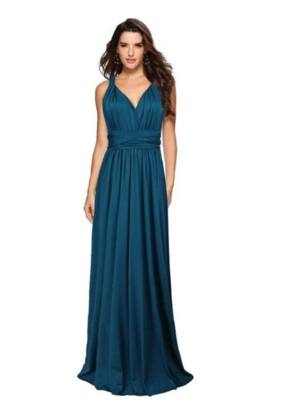 Women's Sexy Long Party Dress Club Floor-Length Summer Backless Bandage Maxi Dress Multiway Bridesmaids Boho Women Dress Vestidos - Velora