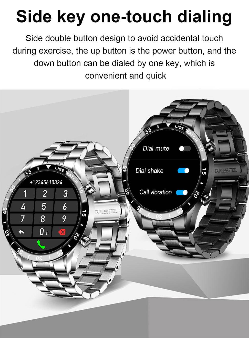 Lige's New Smart Watch Upgrade Smart Wearable Watch - Velora