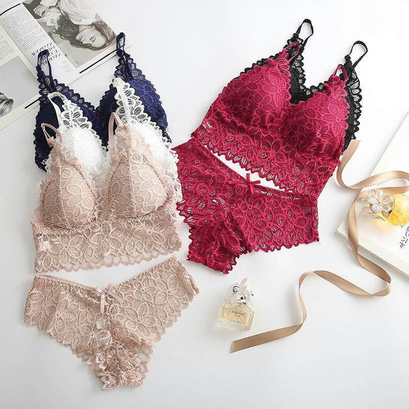 Women Lace Bra Sets Seamless Unde - Velora