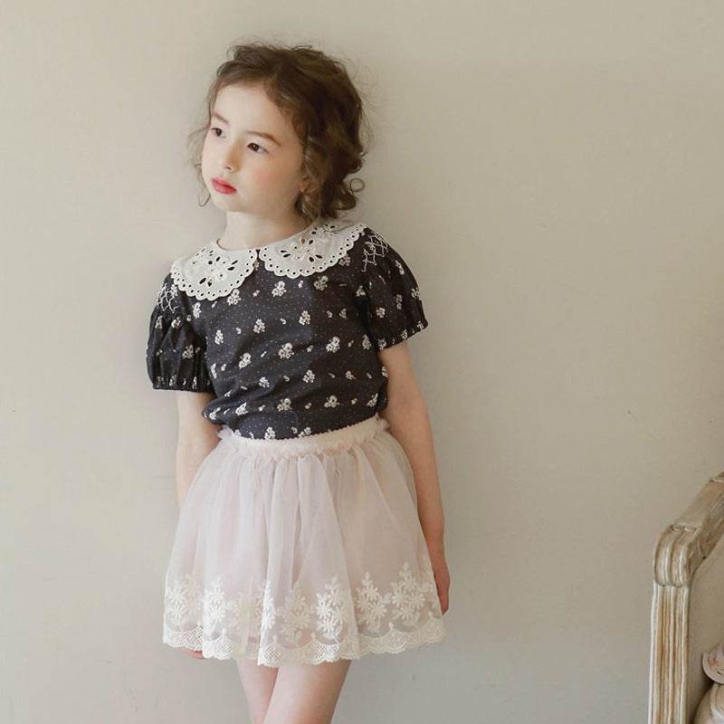 Korean Children's Clothing Children Girls Cute Gauze Skirts - Velora
