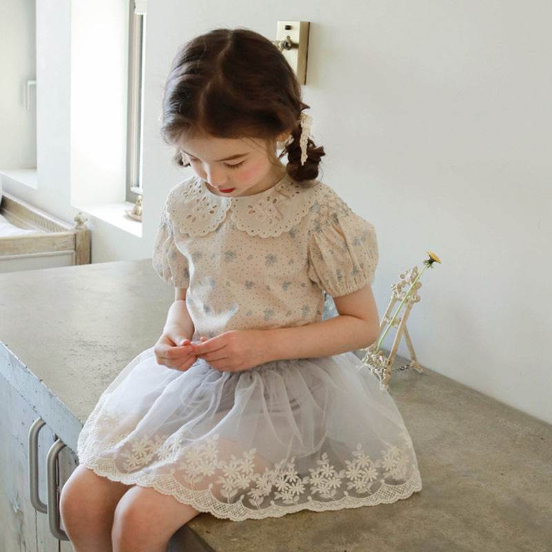 Korean Children's Clothing Children Girls Cute Gauze Skirts - Velora