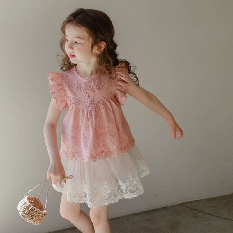 Korean Children's Clothing Children Girls Cute Gauze Skirts - Velora