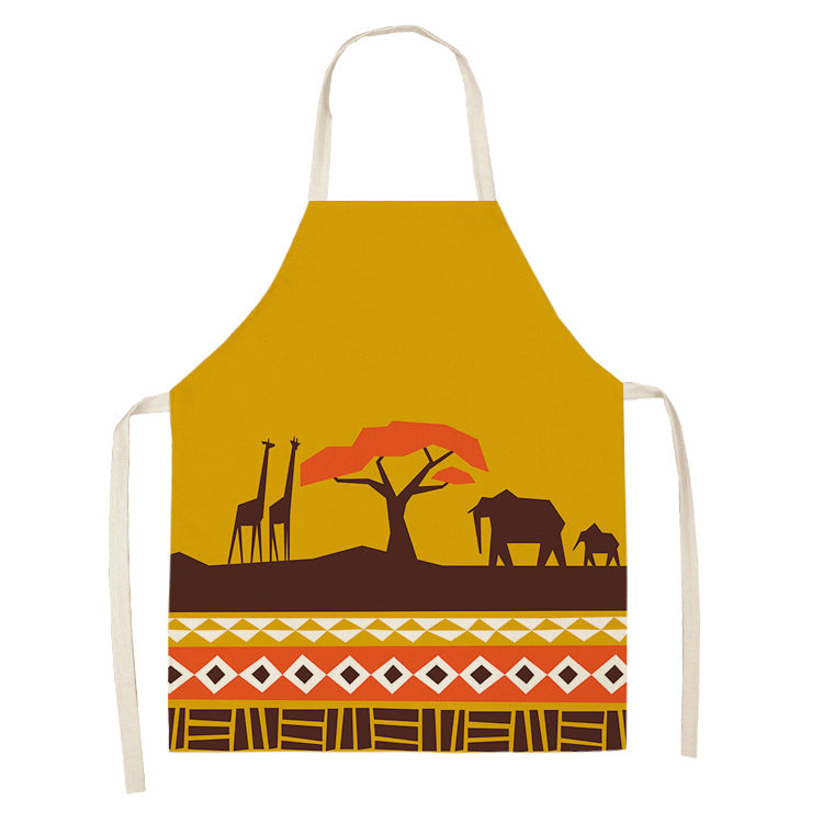 Original Art Apron Foreign Trade Geometry Series Kitchen Housework Apron