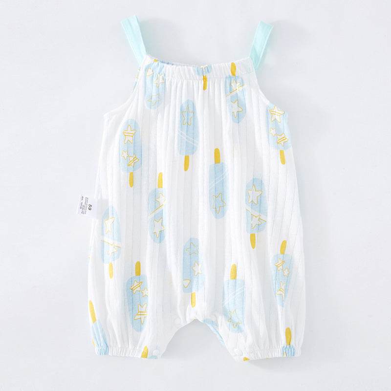 Baby Sling Bag Fart Clothing Baby Sleeveless One-piece - Velora