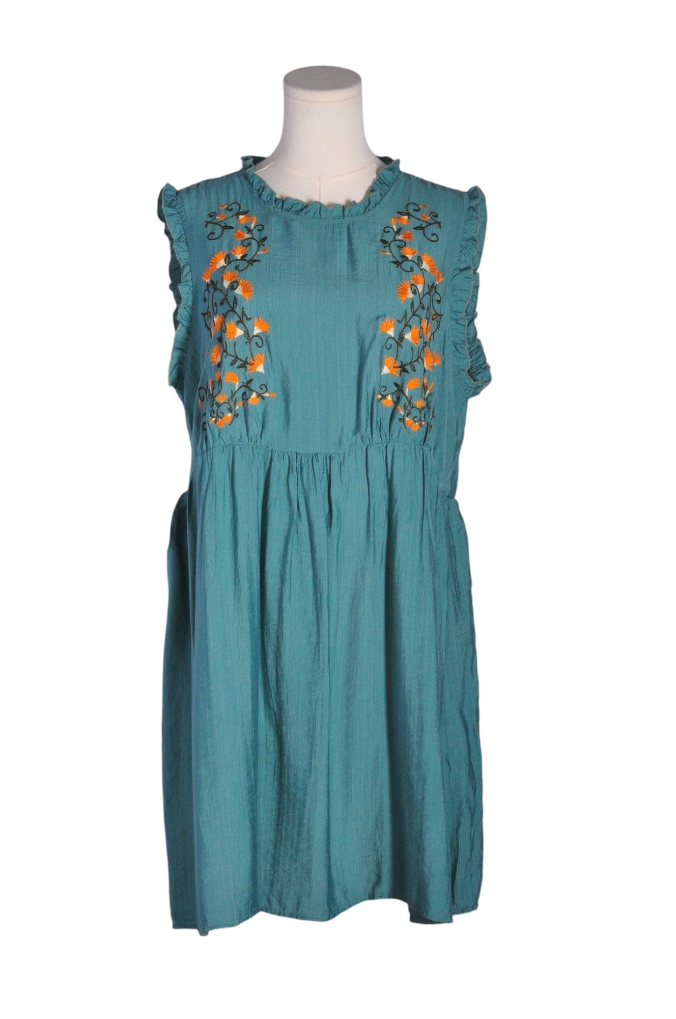 SHEIN Women Midi Dresses Regular fit in Blue - 1XL - Velora