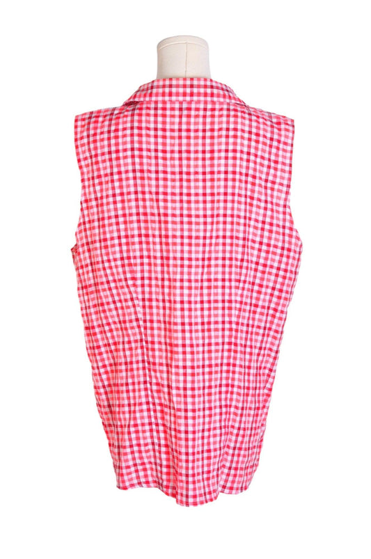 CLASSIC EDITIONS Women Button Down Tops Regular fit in Red - XXL - Velora