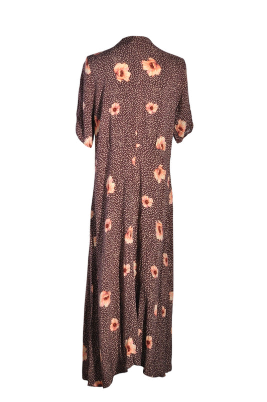 H&M Women Midi Dresses Regular fit in Brown - 12 - Velora