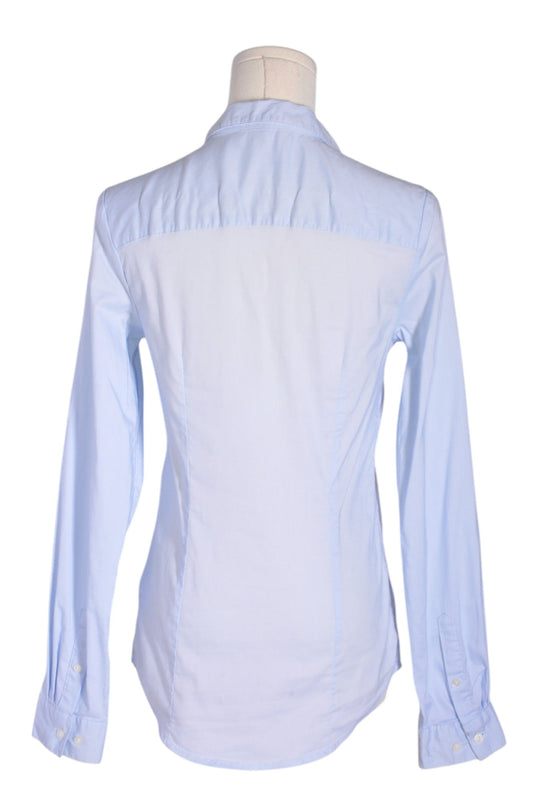 H&M Women Button Down Tops Regular fit in Blue - S - Velora