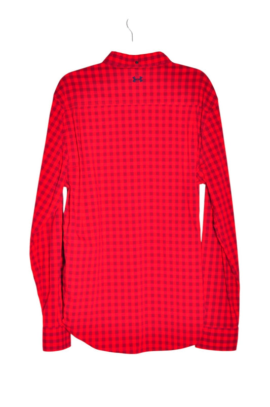 UNDER ARMOUR Men Button Down Tops Regular fit in Red - XL - Velora