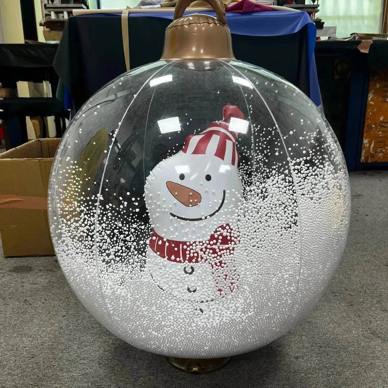 Inflatable Snowman Santa Claus Hanging Christmas Ball decoration - Velora