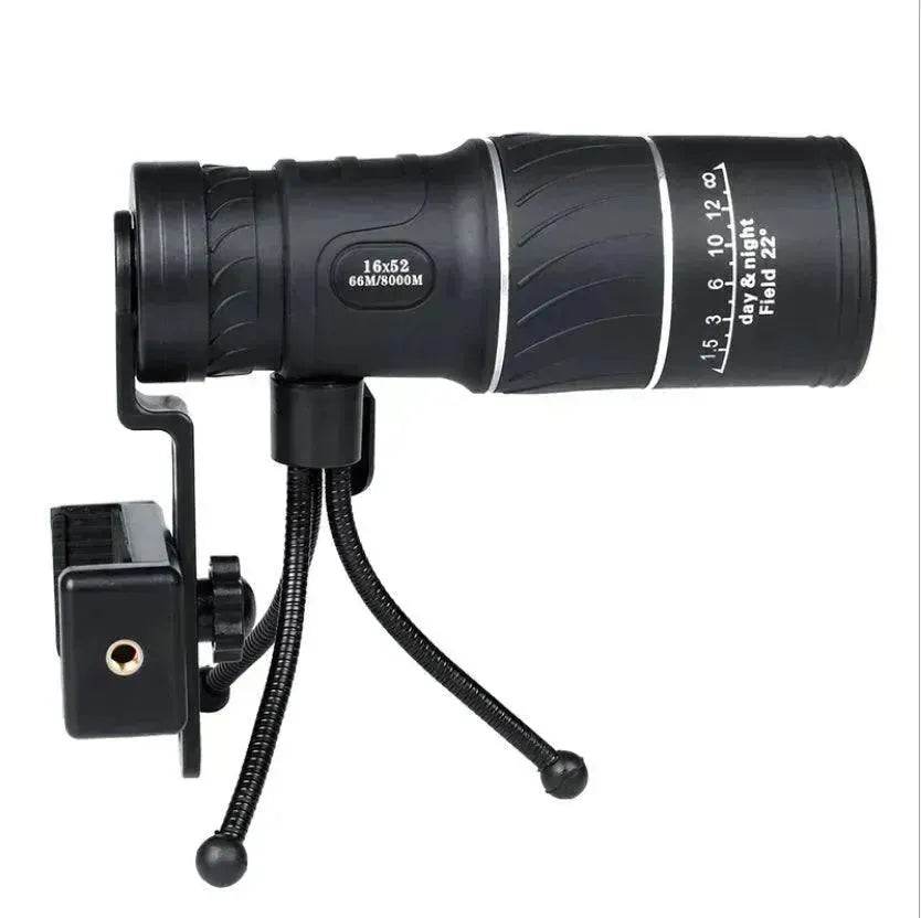 16X52 Dual Focus Zoom Optics Night Vision Best Monocular High Definition Telescope for Adults - Velora