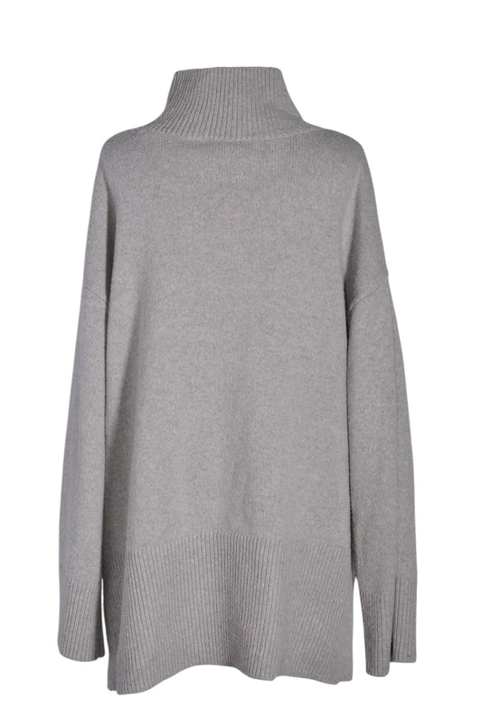 H&M Women Turtleneck Tops Regular fit in Gray - XL - Velora