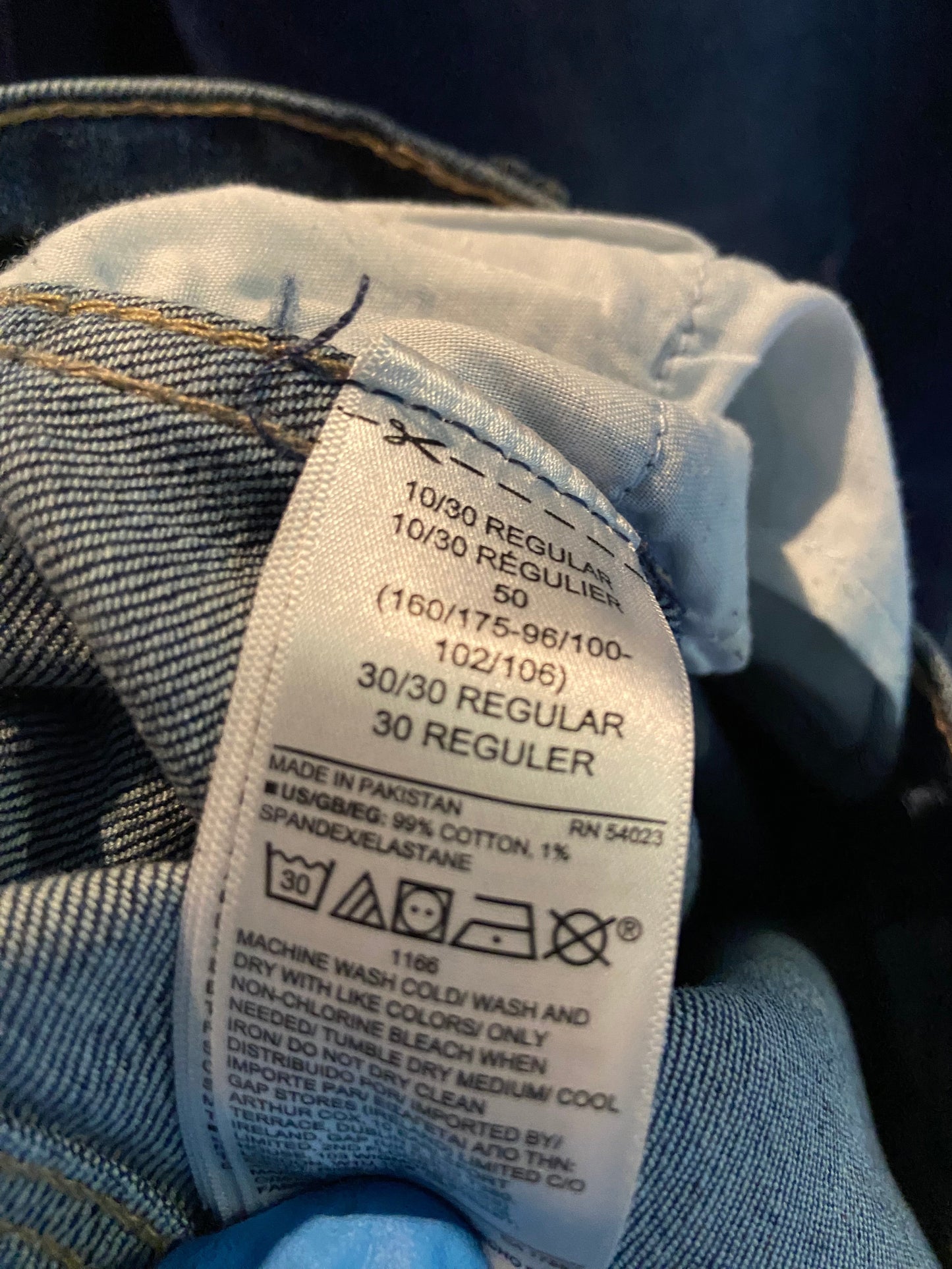 GAP Women Straight-Legged Jeans Regular fit in Blue - 10 - Velora