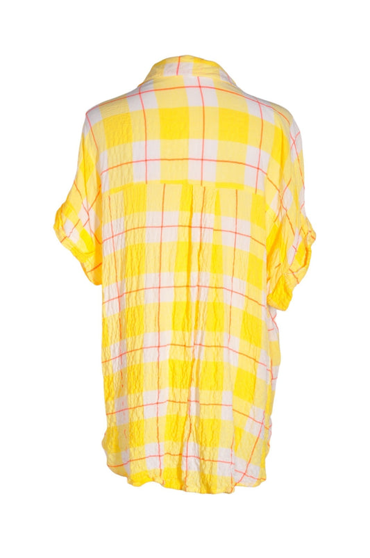 JANE & DELANCEY Women Button Down Tops Regular fit in Yellow - XL - Velora