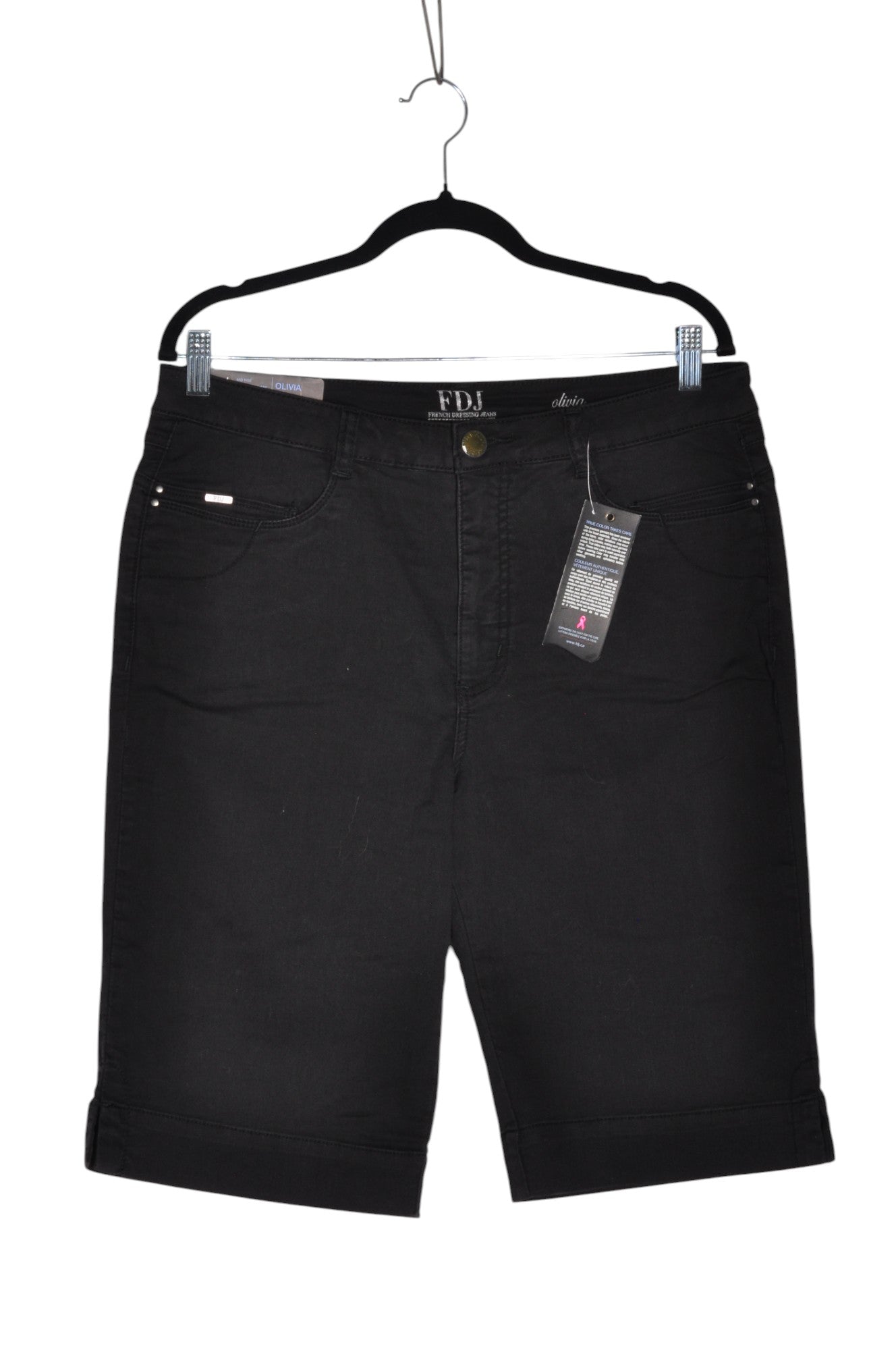 FDJ Women Classic Shorts Regular fit in Black - 14 - Velora