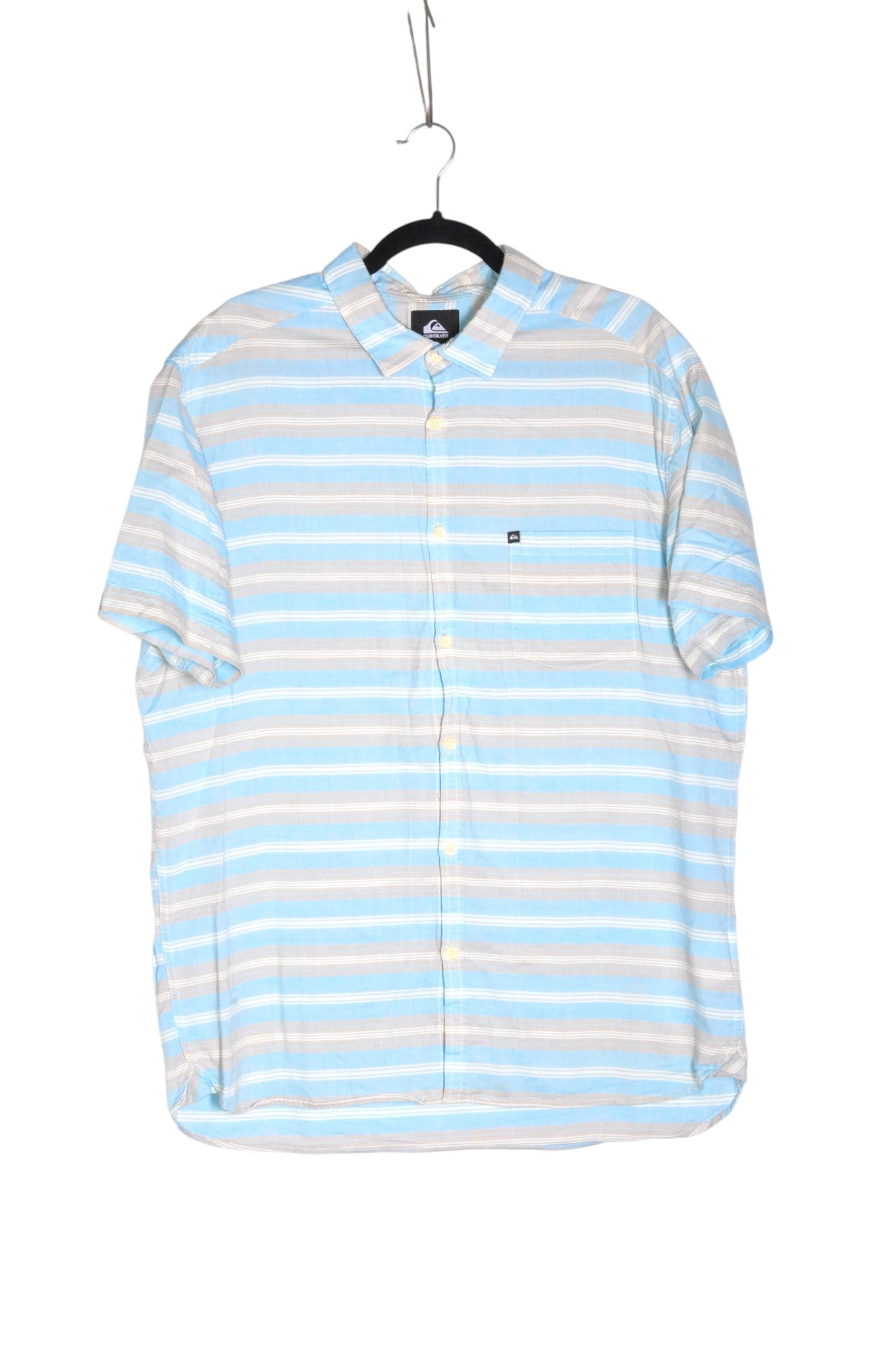QUICKSILVER Men Button Down Tops Regular fit in Blue - XL - Velora