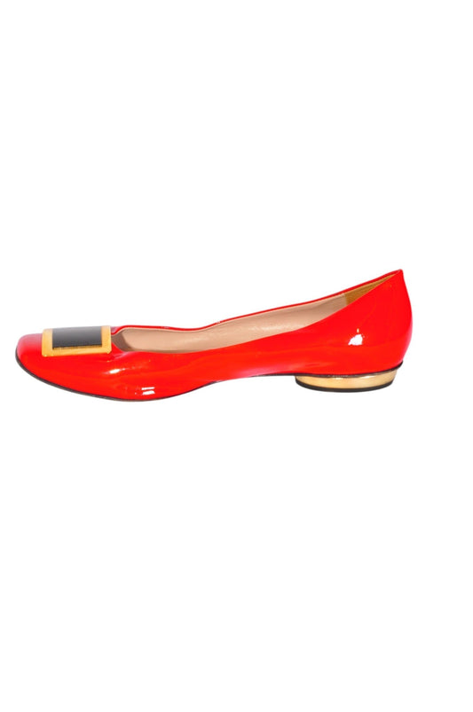 BELLOFATTO Women Flat Shoes Regular fit in Red - 38.5 - Velora