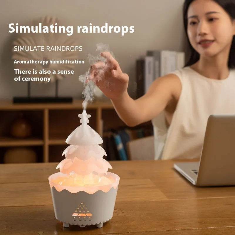 2024 New Design Essential Oil Aroma Diffuser Household Mute Small Remote Control Humidifier Suitable For Home Christmas Gift - Velora