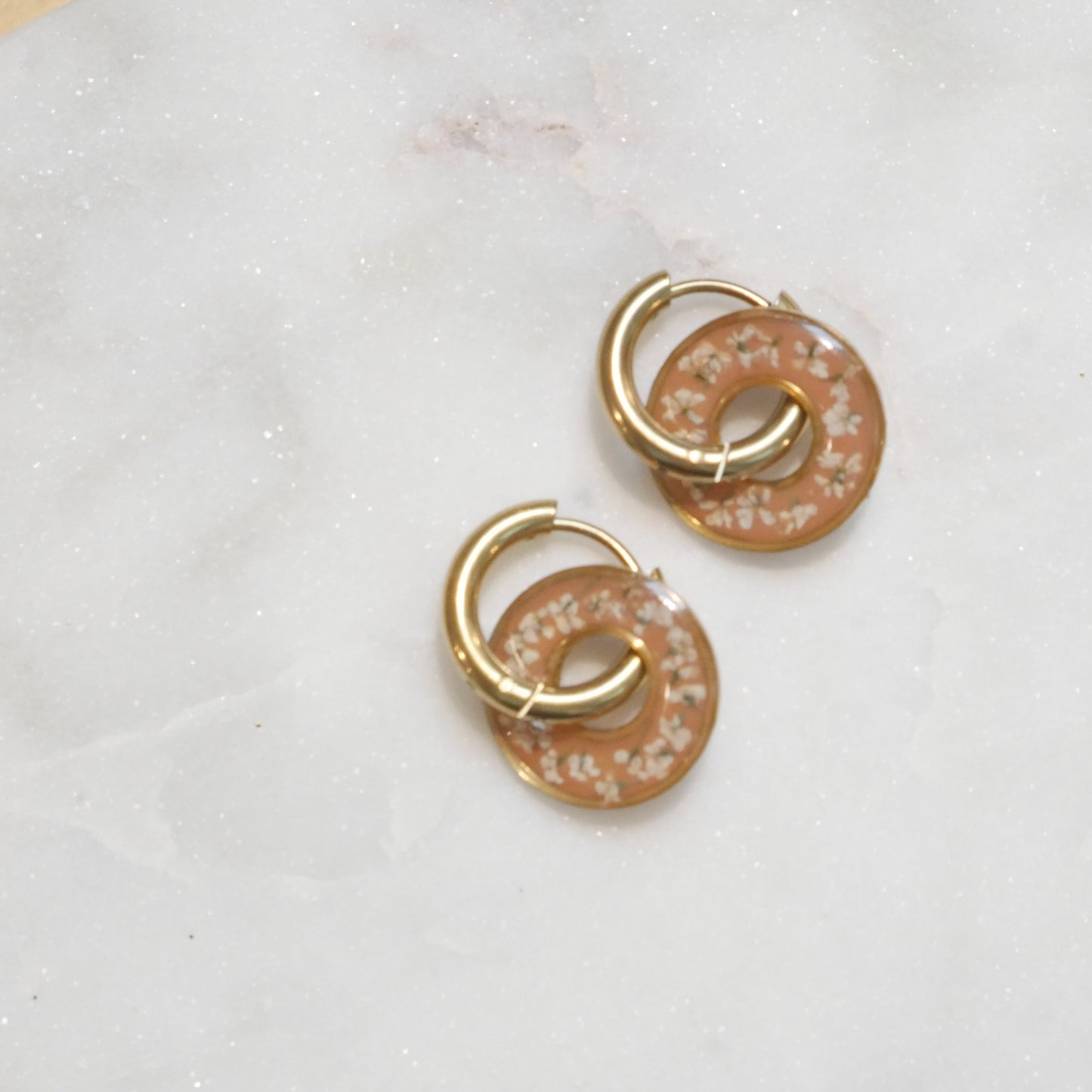 Boucles d'oreilles Dona - Moka - Velora