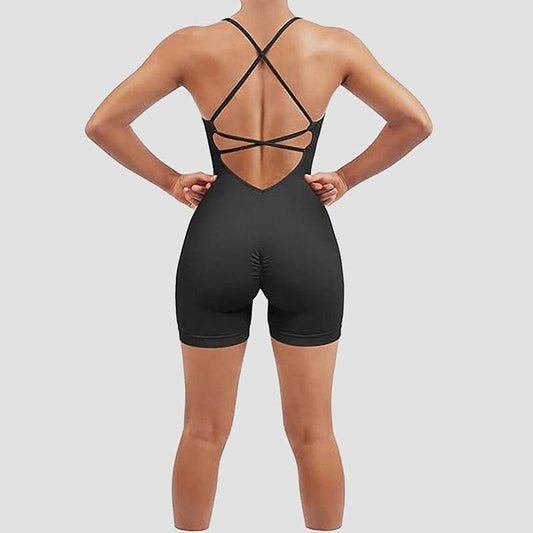 Women's Fashion Seamless Thread Yoga Jumpsuit - Velora