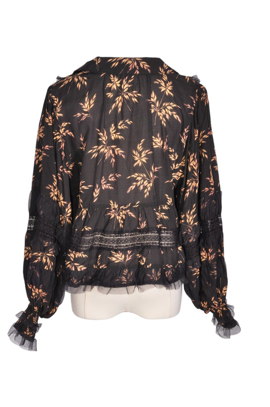 ANTHROPOLOGIE Women Blouses Regular fit in Black - S - Velora