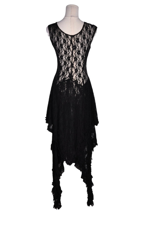 FLORAL-IN Women High Low Dresses Regular fit in Black - M - Velora