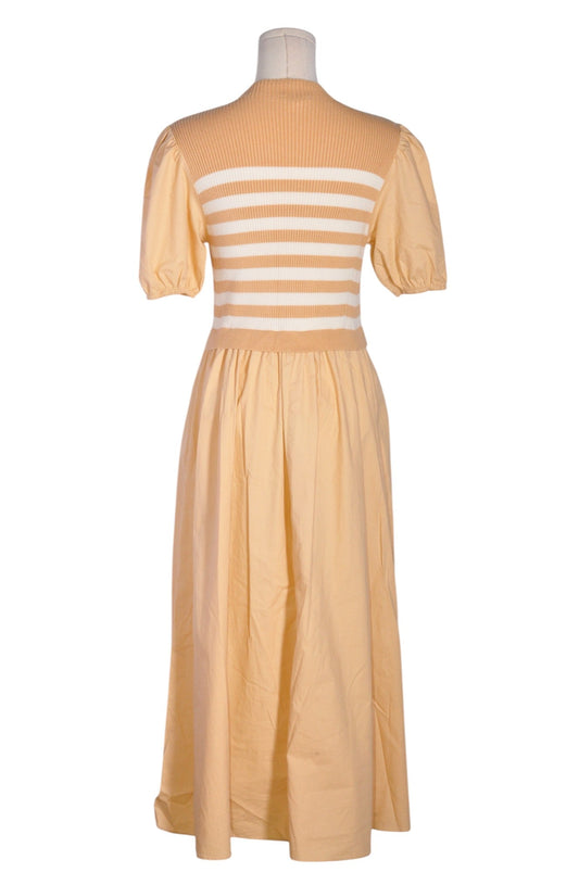 POLAGRAM Women Fit & Flare Dresses Regular fit in Beige - M - Velora