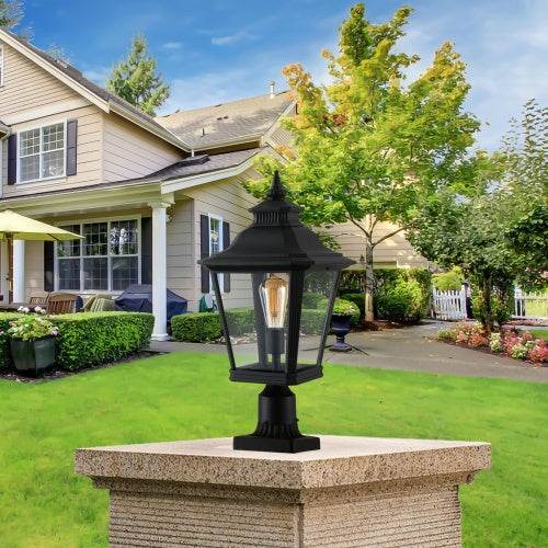 Outdoor Glass Pillar Headlights exterior decor Landscape Pathway Lighting - Velora