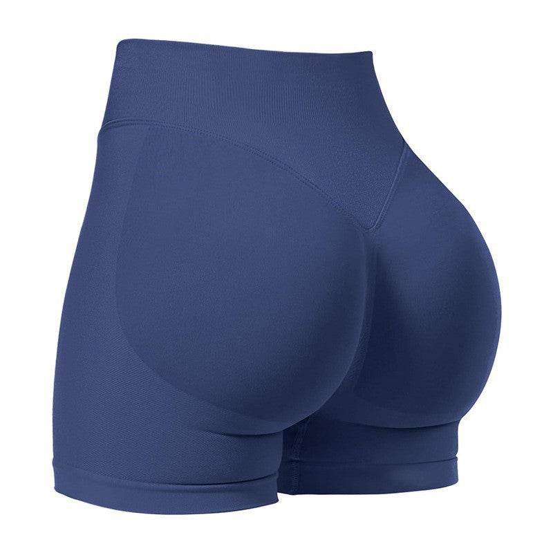 High Waist Yoga Shorts Tight Hip Raise Seamless Quick-drying Pants For Sports Fitness - Velora