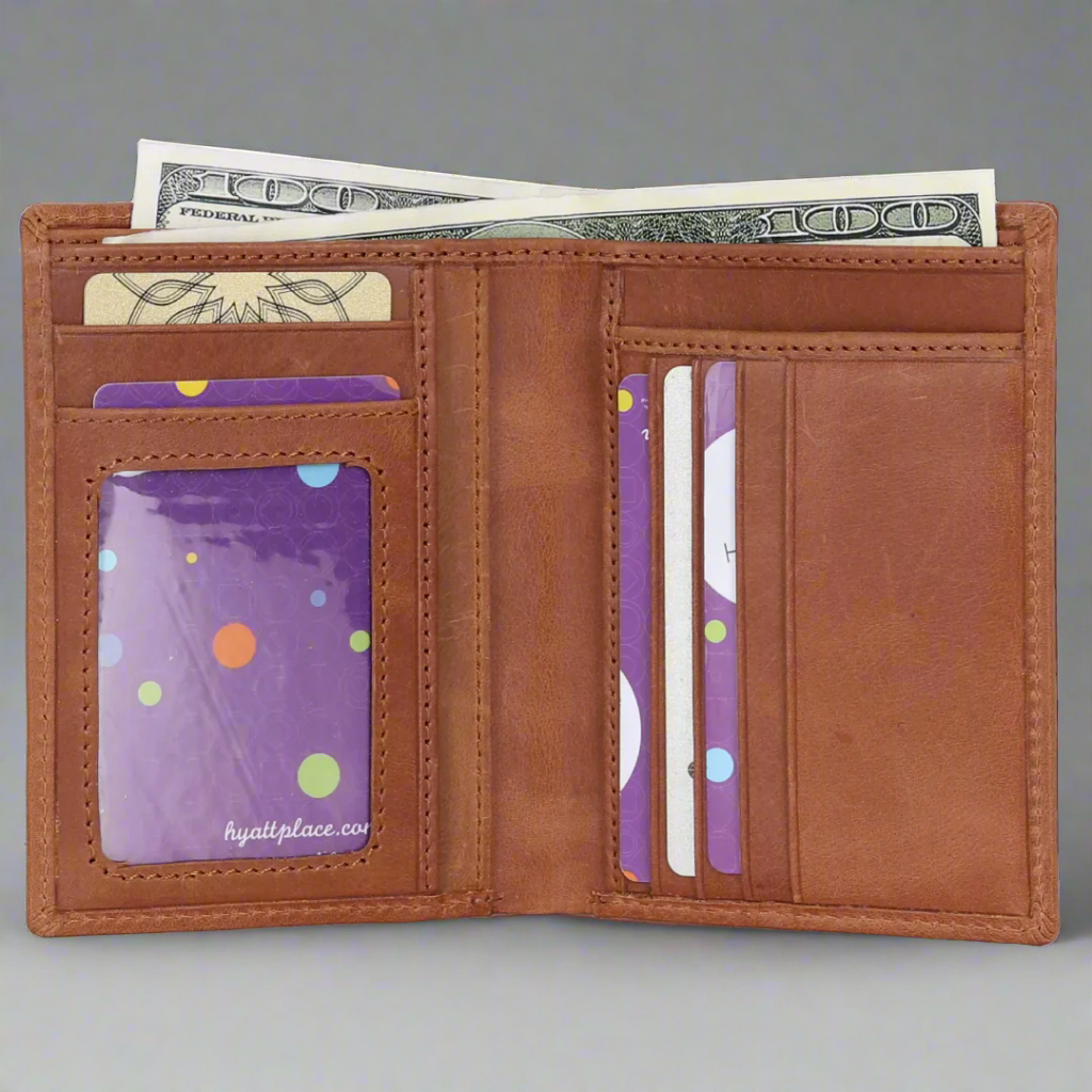 MET Men’s Upright Leather Wallet Boutique of Leathers/Open Road