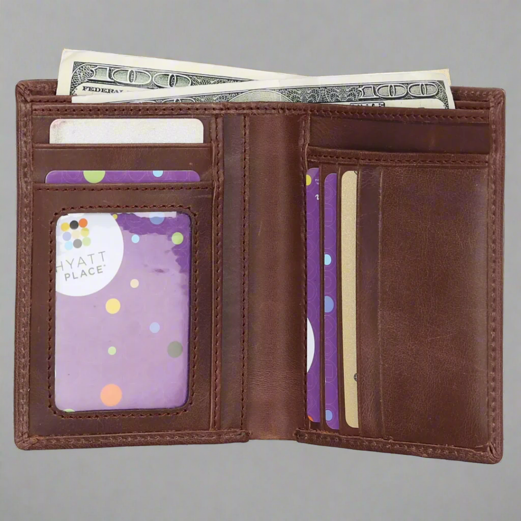MET Men’s Upright Leather Wallet Boutique of Leathers/Open Road