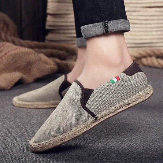Men's straw canvas shoes - Velora