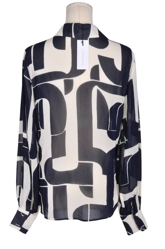 DYNAMITE Women Button Down Tops Regular fit in Blue - S - Velora