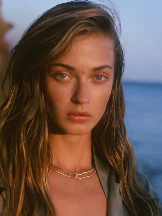 18K Gold-Plated Stainless Steel Two-Tone Necklace - Velora Luxury Fashion