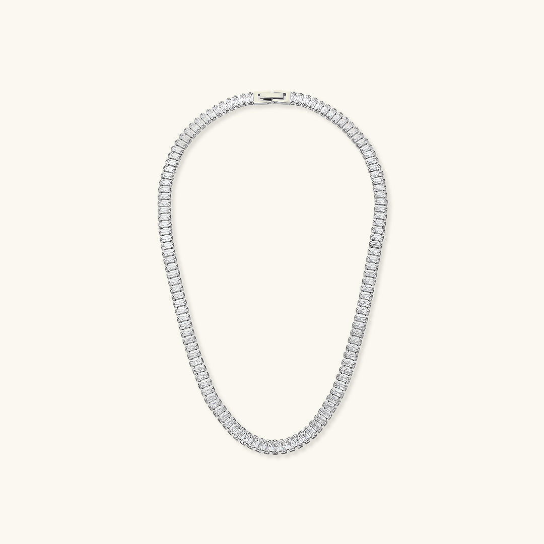 18K Gold Plated Zora Diamond Necklace with AAAAA Simulants – Hypoallergenic and Water Resistant - Velora