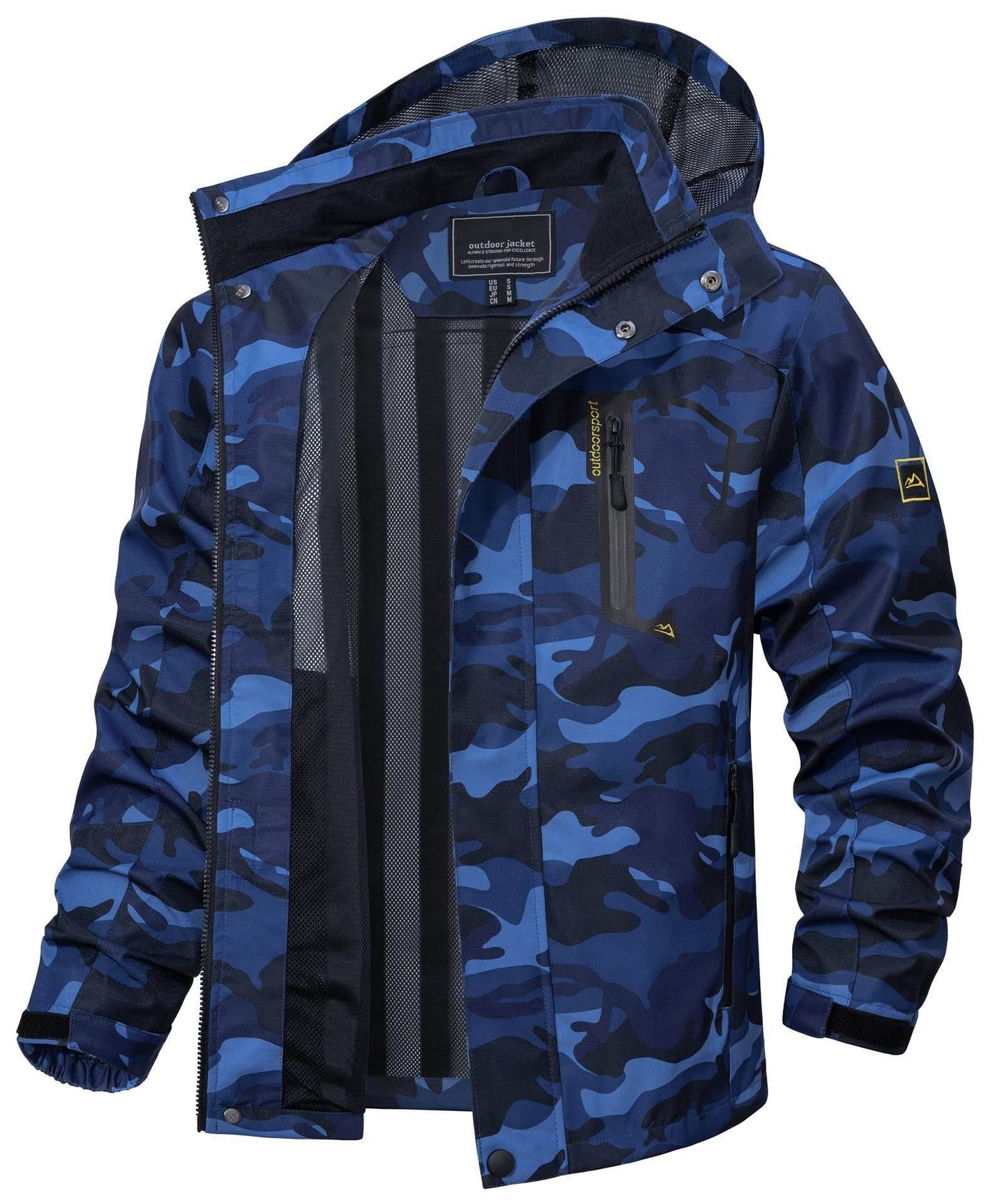 New Casual Fall Men's Long Sleeve Hooded Jacket Coat - Velora