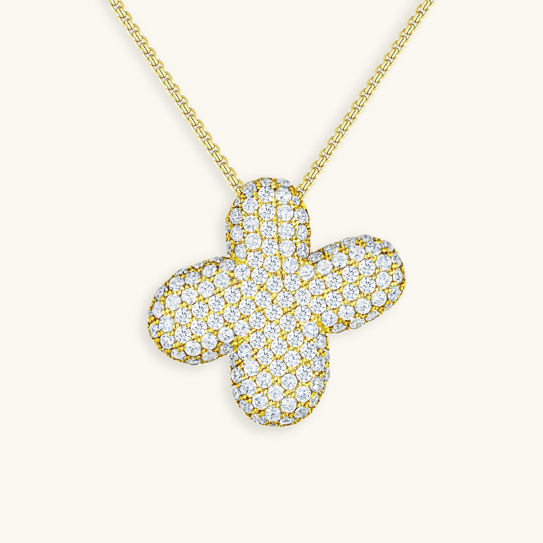 18k Gold Initial Diamond Necklace for Women – Personalized Customizable Pendant, Hypoallergenic and Waterproof - Velora