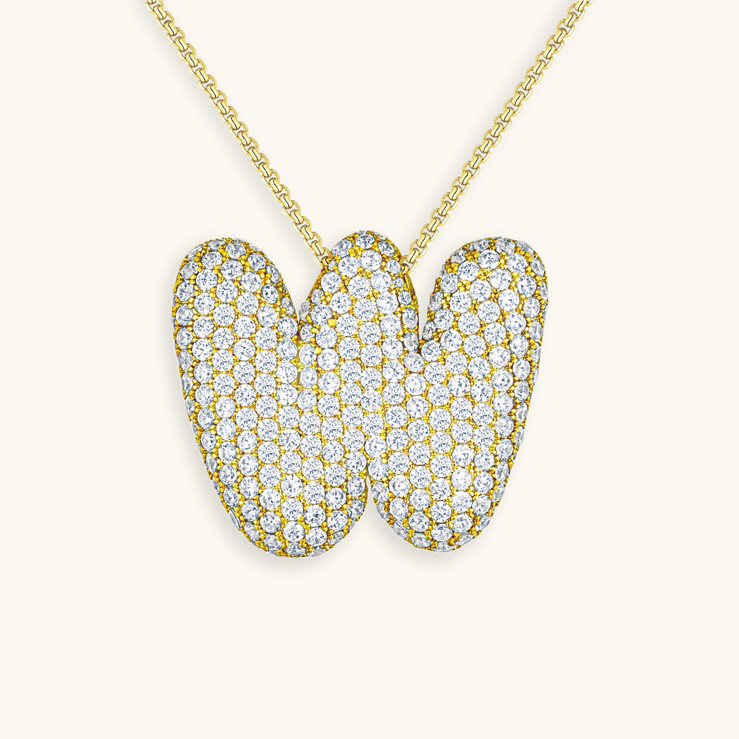 18k Gold Initial Diamond Necklace for Women – Personalized Customizable Pendant, Hypoallergenic and Waterproof - Velora