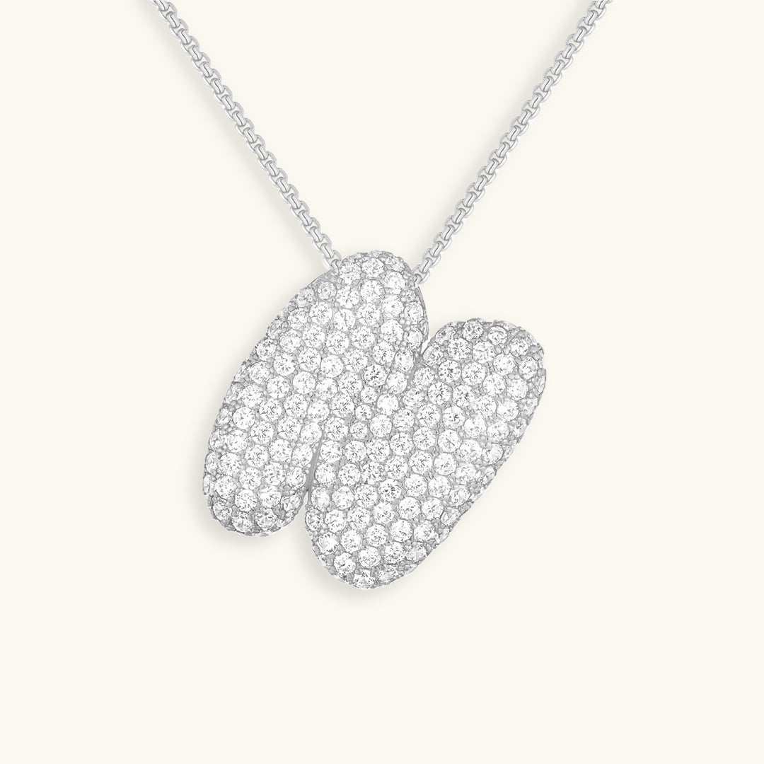 18k Gold Initial Diamond Necklace for Women – Personalized Customizable Pendant, Hypoallergenic and Waterproof - Velora
